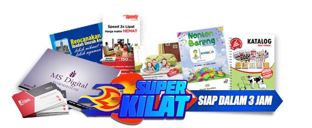 Cetak Brosur Super Kilat (Langsung Jadi)