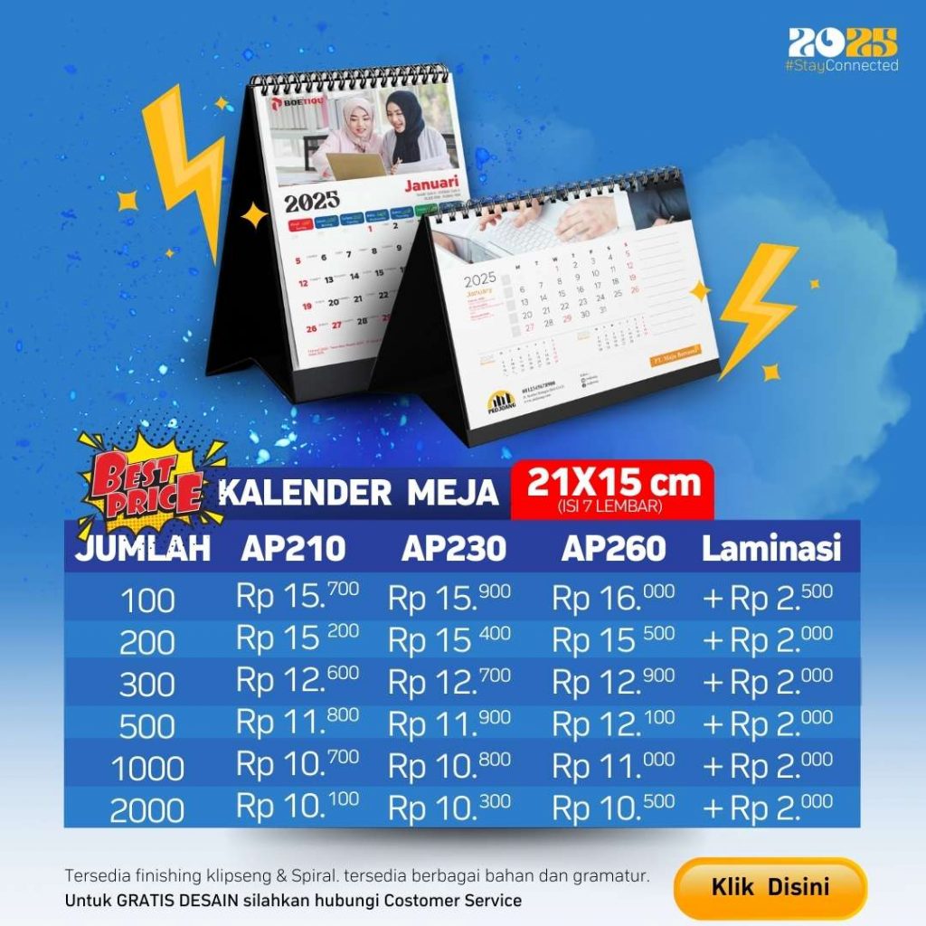 cetak kalender meja