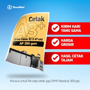 cetak art paper 260 a3
