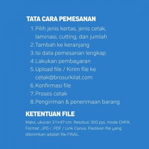 cara pesan cetak A3+ di brosurkilat