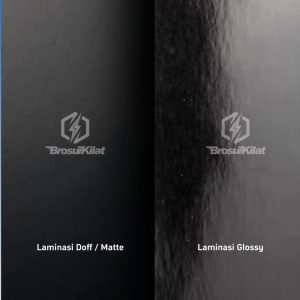 perbedaan laminasi Glossy dan Doff
